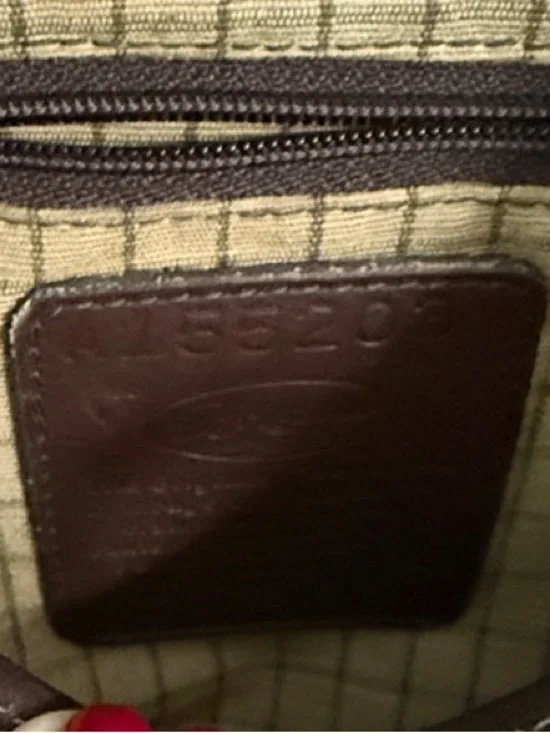 Brighton Liana Bone/Choc Satchel with Dust Cover and Box - Picture 11 of 11